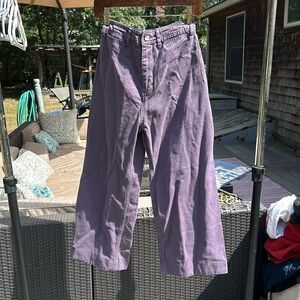 Free people purple wide leg pants